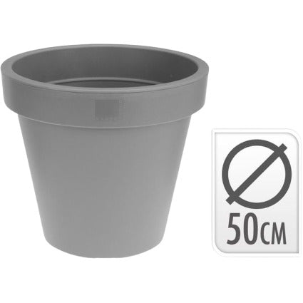 Flowerpot Ek Round Dia 50cm Gray