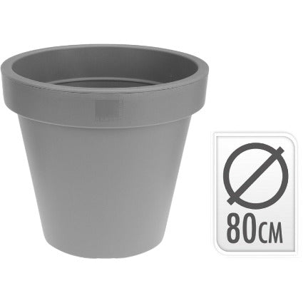 Flowerpot Ek Round Dia 80cm Gray