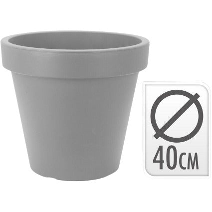 Flowerpot Ek Round Dia 40cm Gray