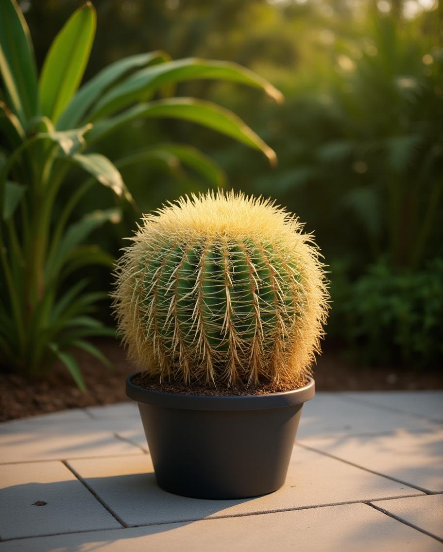 Echinocactus grusonii - Mother-in-law's chair cactus