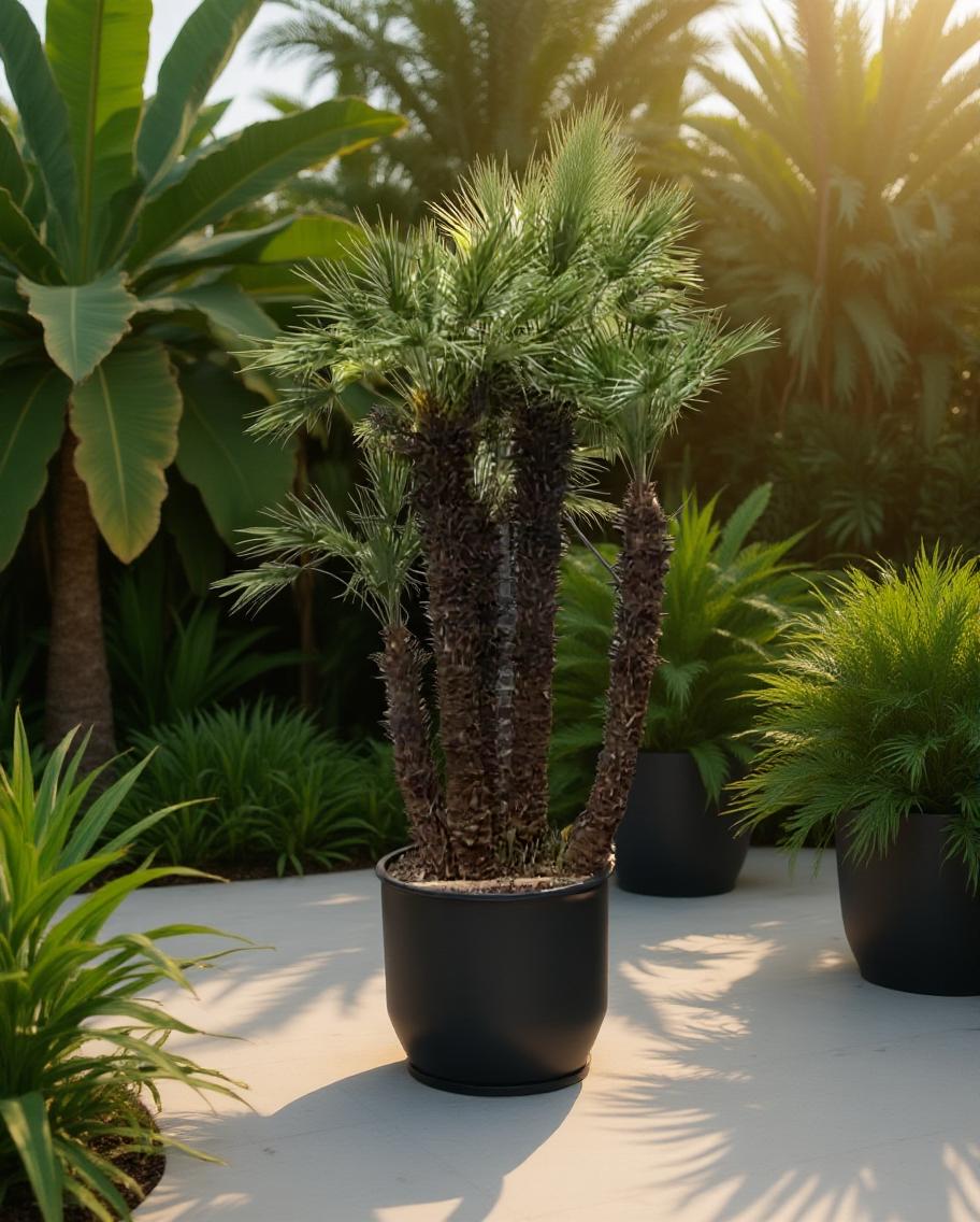 Chamaerops humilis - Europäische Zwergpalme