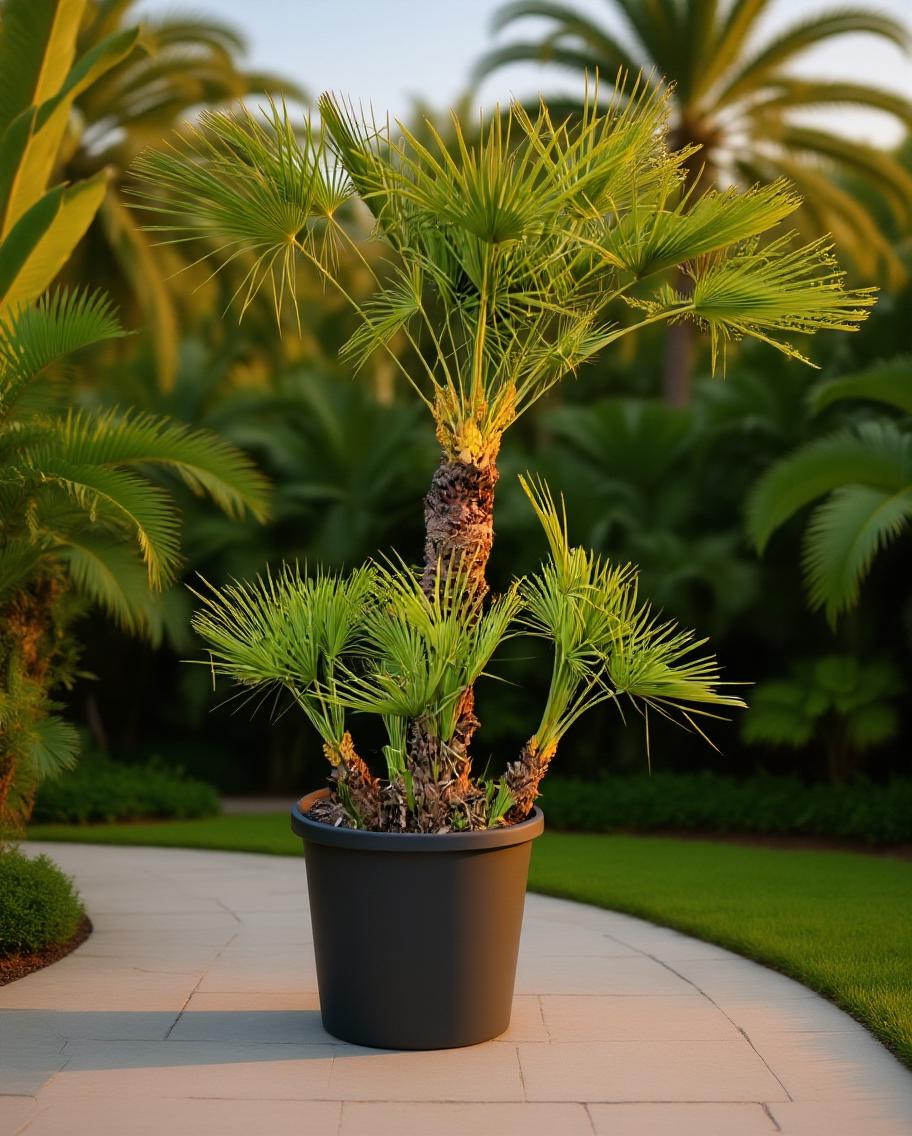 Chamaerops humilis - Europäische Zwergpalme